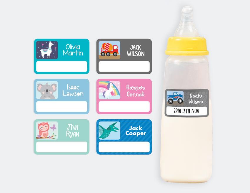 Designer Baby Bottle Labels | YumYums kids music