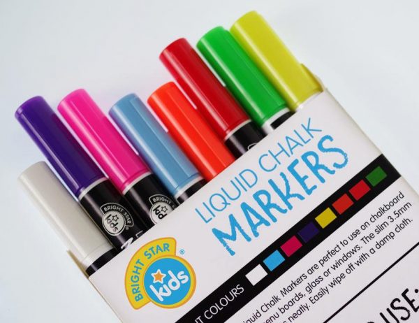Coloured Chalk Markers Value Pack