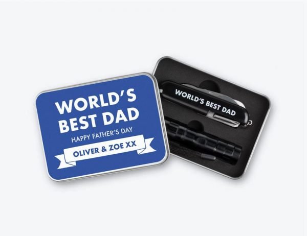 World's Best Dad Pocket Knife & Torch Set | Fathers day gifts
